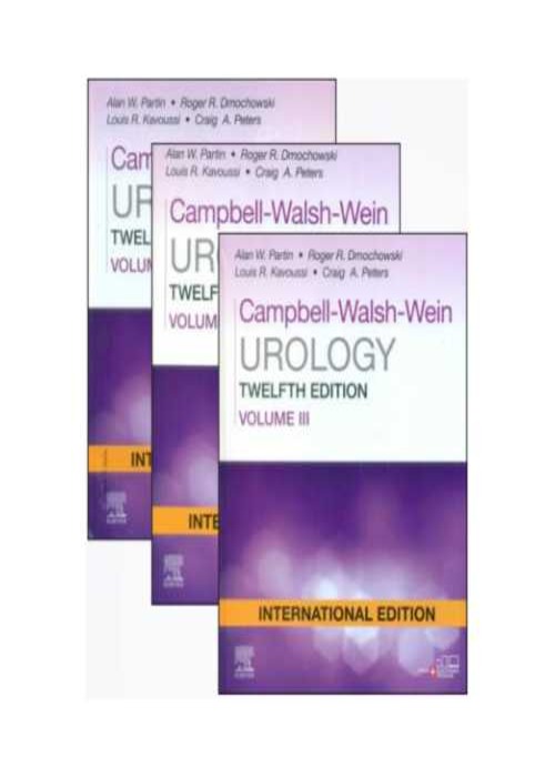 Campbell Walsh Wein Urology, IE: 3-VOL Set, 12ed