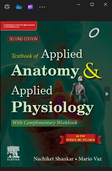 Textbook and Workbook of Applied Anatomy and Applied Physiology, 2/e