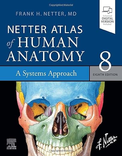 Netter Atlas of Human Anatomy: A Systems Approach: paperback + eBook 8ed