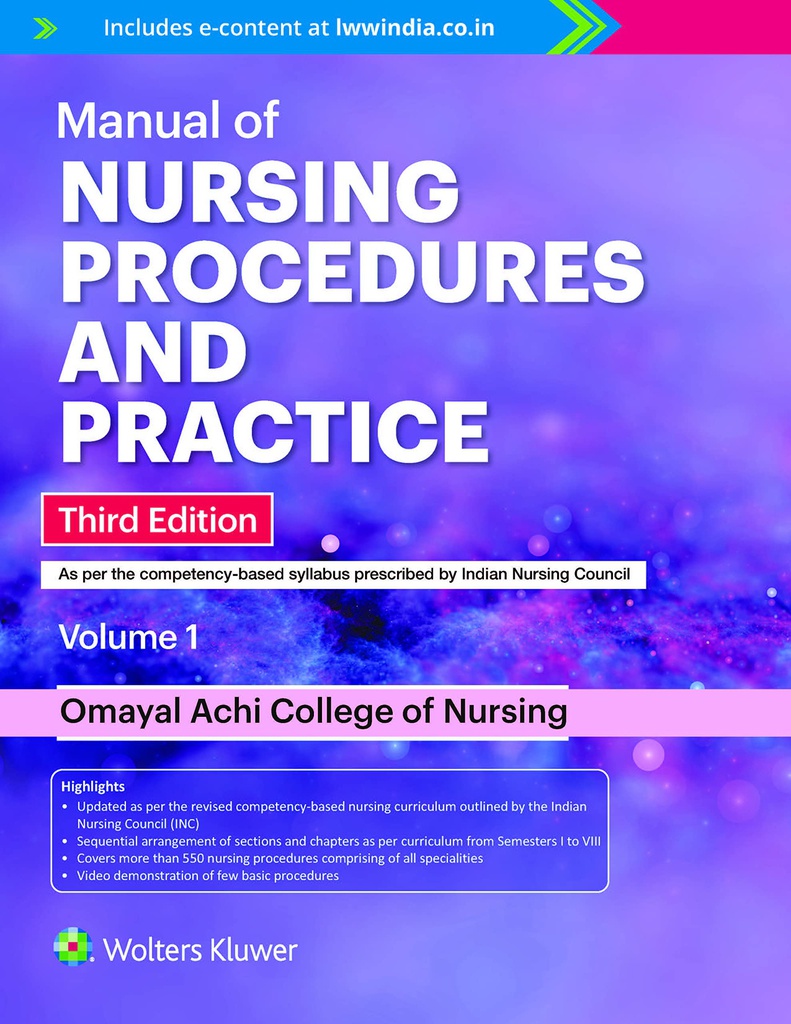 Manual of Nursing Procedures and Practice, 3/e, 2-Vol. Set