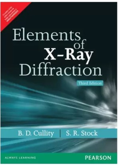 Elements of X-Ray Diffraction 3e