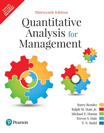 Quantitative Analysis for Management, 13e