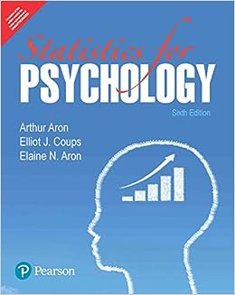 Statistics for Psychology, 6/e