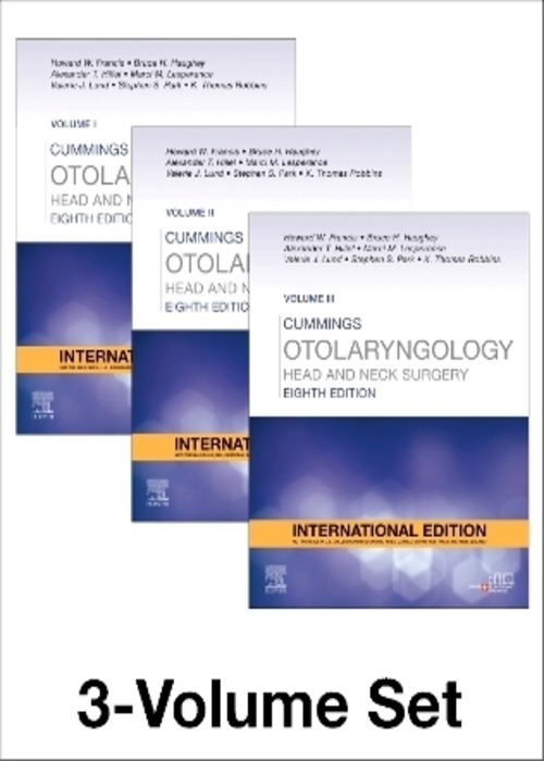 Cummings Otolaryngology: Head and Neck Surgery, IE, 3-Volume Set, 8ed