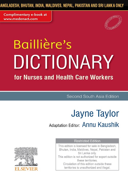 Bailliere's Dictionary for Nurses and Health Care Workers: 2nd SAE