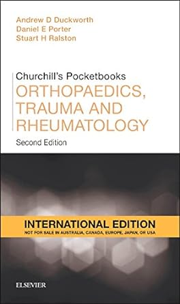 [B9780702063176] Churchill's Pocketbook of Orthopaedics, Trauma and Rheumatology, IE: 2ed