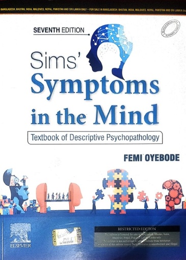 [B9788131268308] Sims' Symptoms in the Mind: Textbook of Descriptive Psychopathology, 7e