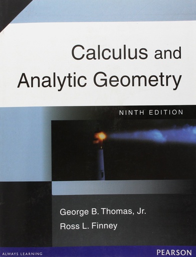 [B9788177583250] Calculus and Analytic Geometry, 9e