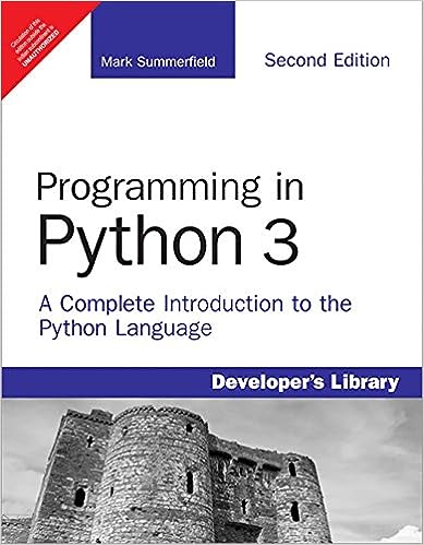 [B9789352869176] Programming in Python 3, 2e