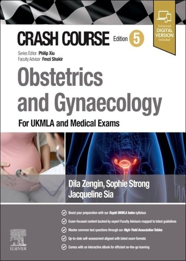 [B9780443115363] Crash Course Obstetrics and Gynaecology: For UKMLA and Medical Exams 5ed