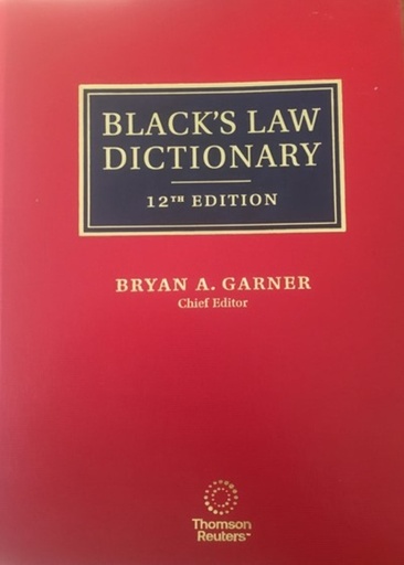 [B9798350290899] Black’s Law Dictionary 12/e