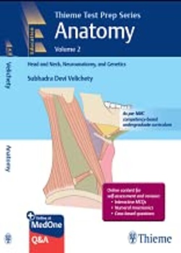 [B9789392819384] Test Prep Anatomy: Volume-2: Head and Neck, Neuroanatomy, and Genetics, 1/e