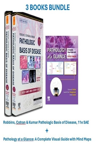 [B9788131273784] Robbins, Cotran & Kumar Pathologic Basis of Disease, 2-Vol. Set, 11/e-SAE + Pathology at a Glance: A Complete Visual Guide with Mind Maps